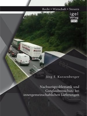 cover image of Nachweisproblematik und Gutglaubensschutz bei innergemeinschaftlichen Lieferungen
